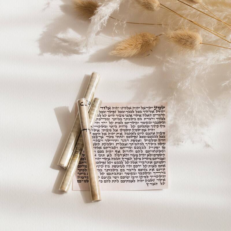 Handwritten Kosher Mezuzah Scroll -Certified Sofer Stam -  (3"–5")