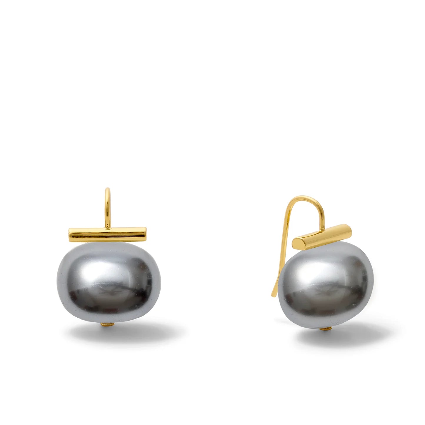 C. C. & Co. Statement Pebble Pearl Earrings
