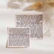 Handwritten Kosher Mezuzah Scroll -Certified Sofer Stam -  (3"–5")