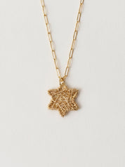 Handwoven Star of David Necklace