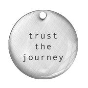Trust the Journey | Sterling Bezel Pendant Necklace